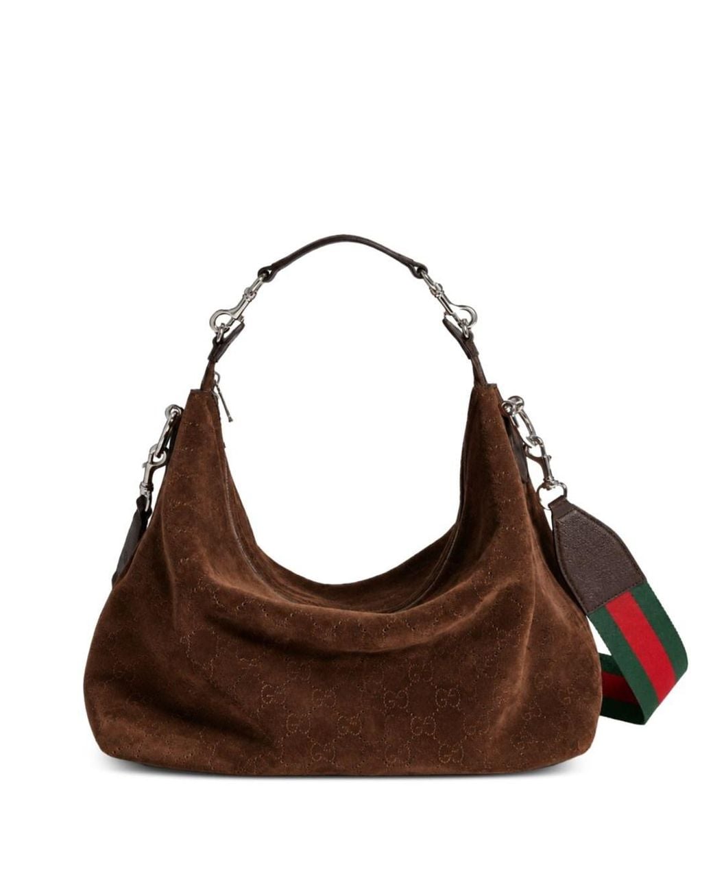 Gucci Brown Brera Suede Leather Shoulder Bag for men