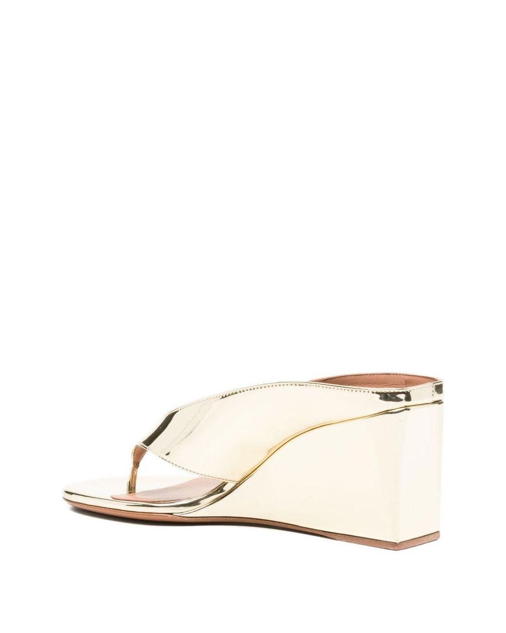 Alaïa Natural Wedge Thong Mules