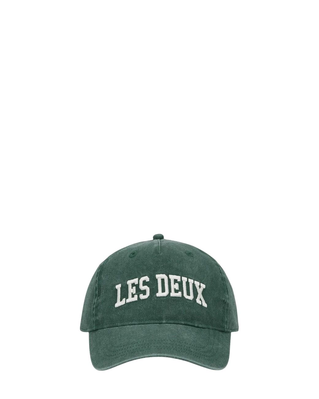 Les Deux Green Collage Washed Soft Baseball Cap for men