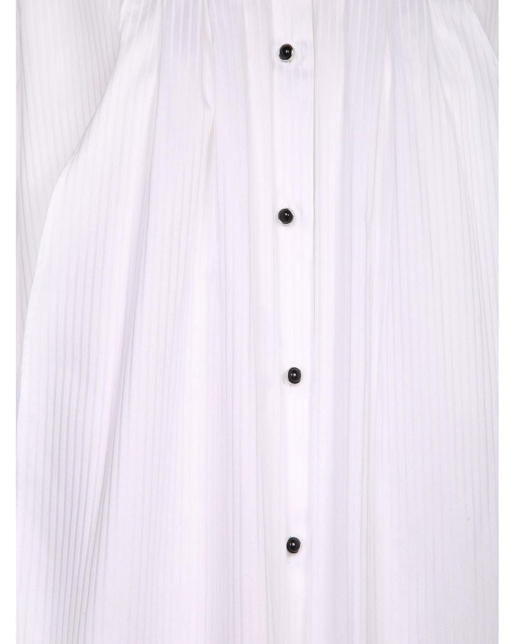 Emporio Armani White Cotton Shirt Dress