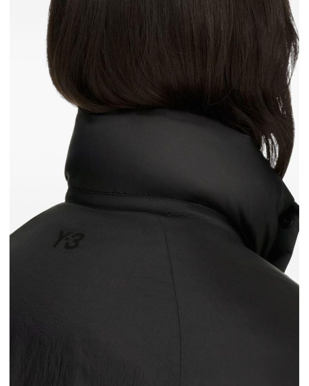Y-3 Black Short Puffer Jacket