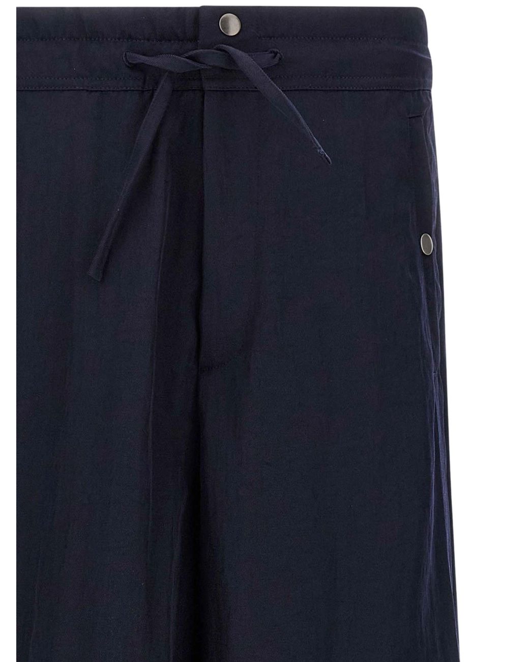 Dries Van Noten Blue Prima Trousers With Elastic Waist for men