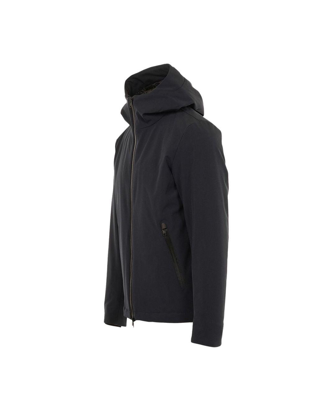 Woolrich Black Stretch Performance Coat for men
