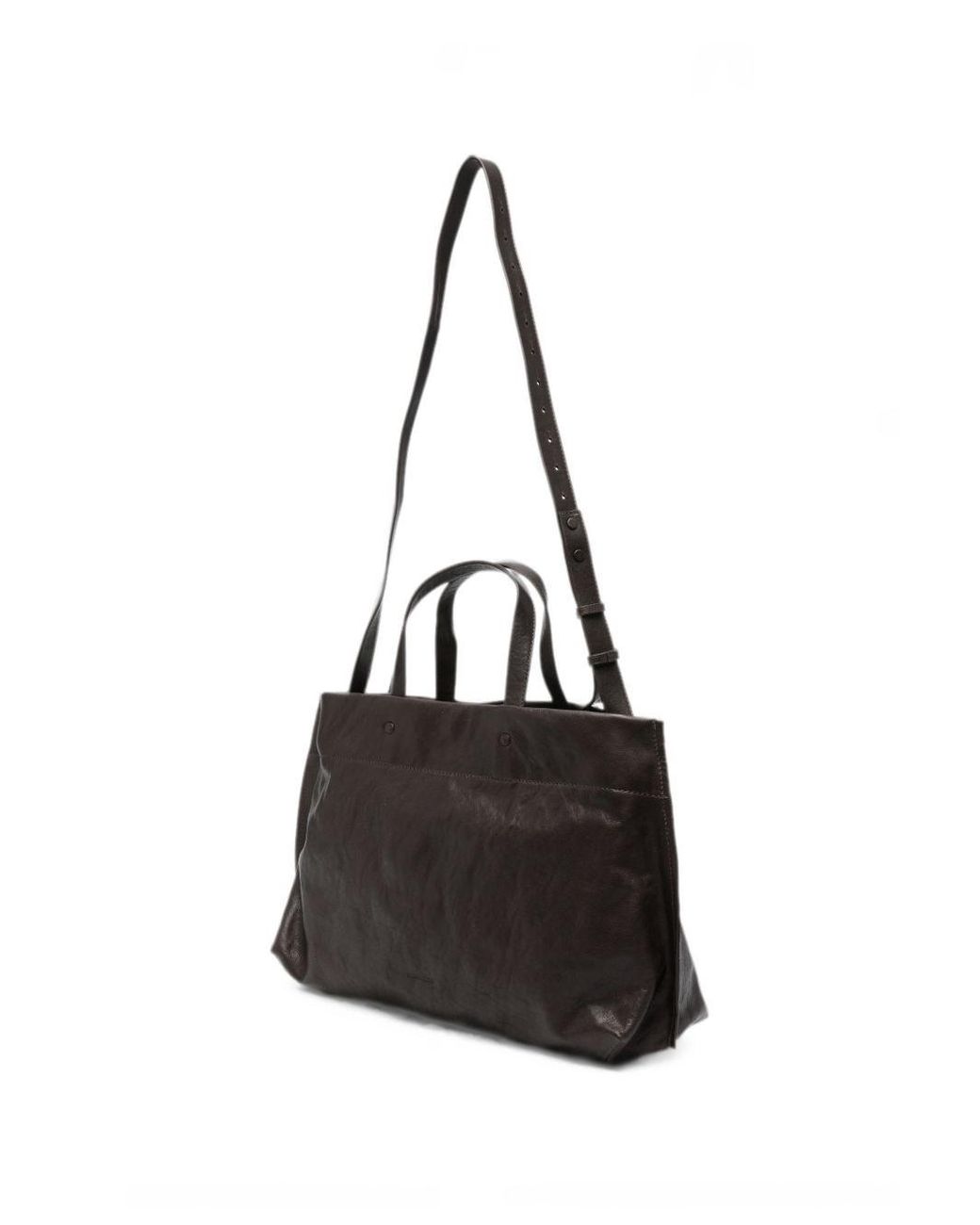 Lihann George Black Elli Leather Tote Bag