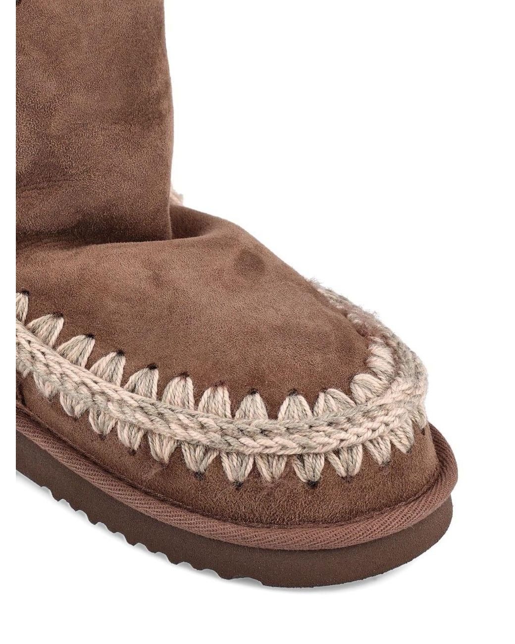 Mou Brown Eskimo 18 Glitter Logo Boots