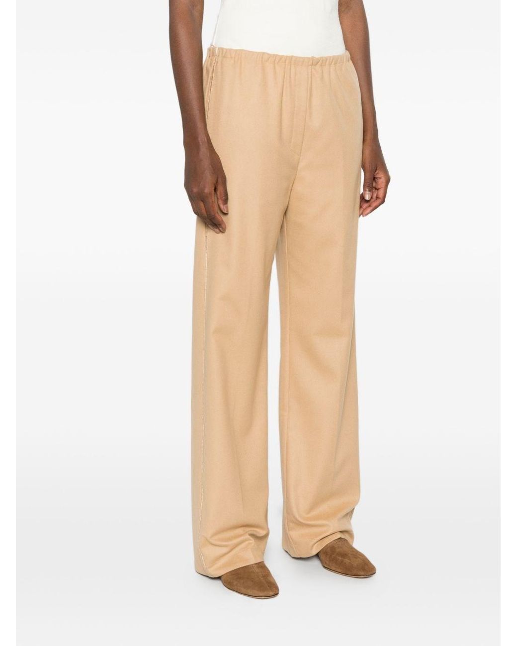 Forte_forte White Wool Trousers