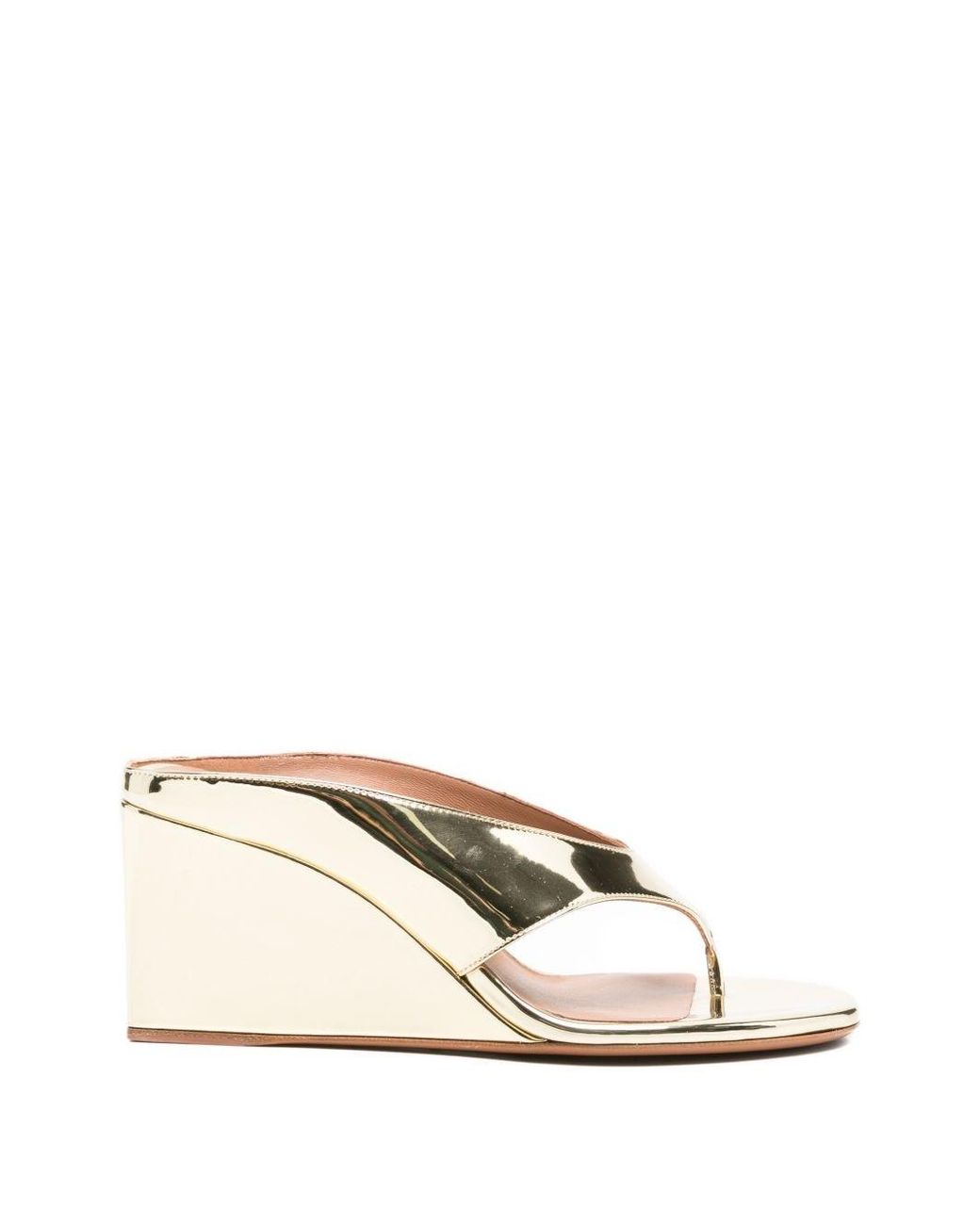 Alaïa Natural Wedge Thong Mules