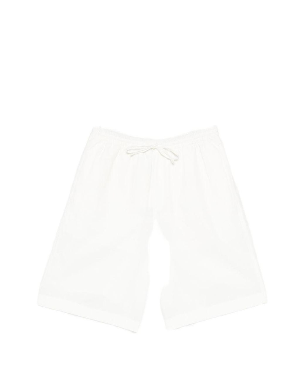 DUNST White Cotton Blend Pajama Shorts
