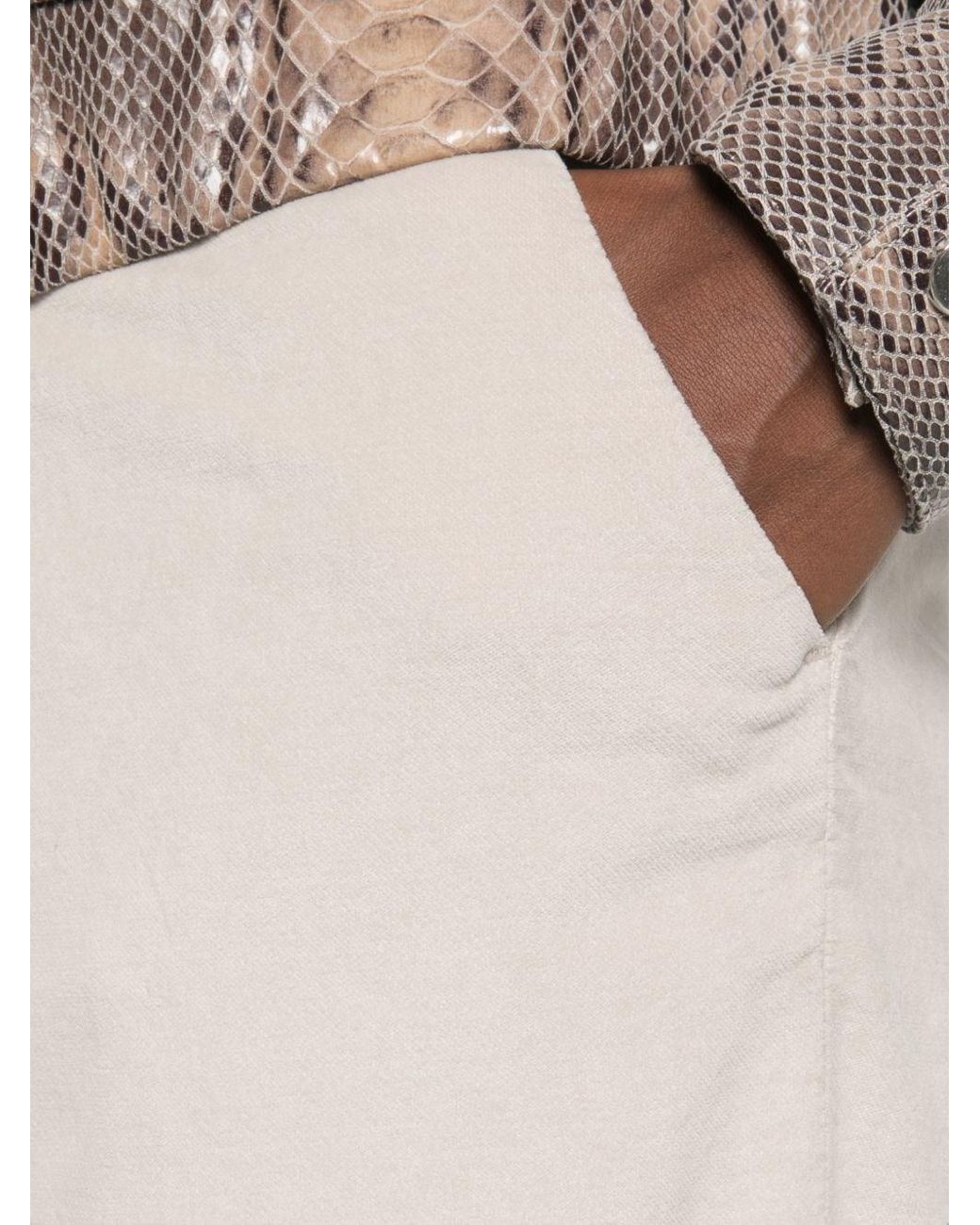 White Sand White Cotton Trousers