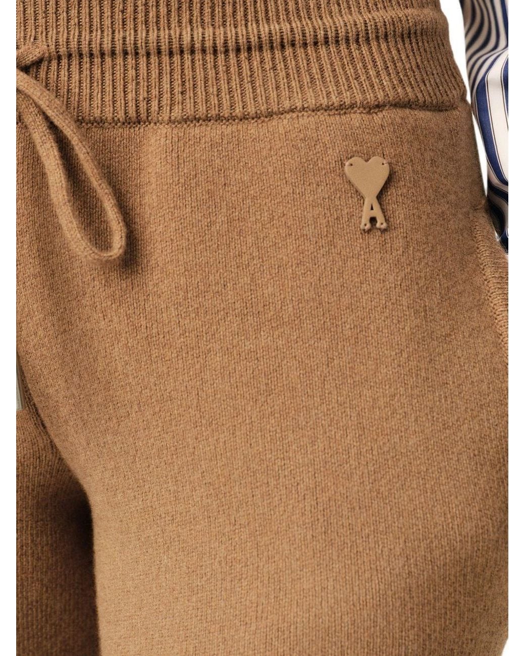 Pantaloni Jogging di AMI in Natural da Uomo