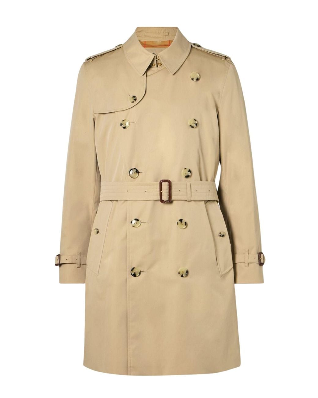 Burberry Natural Double-Breasted Trench Coat for men