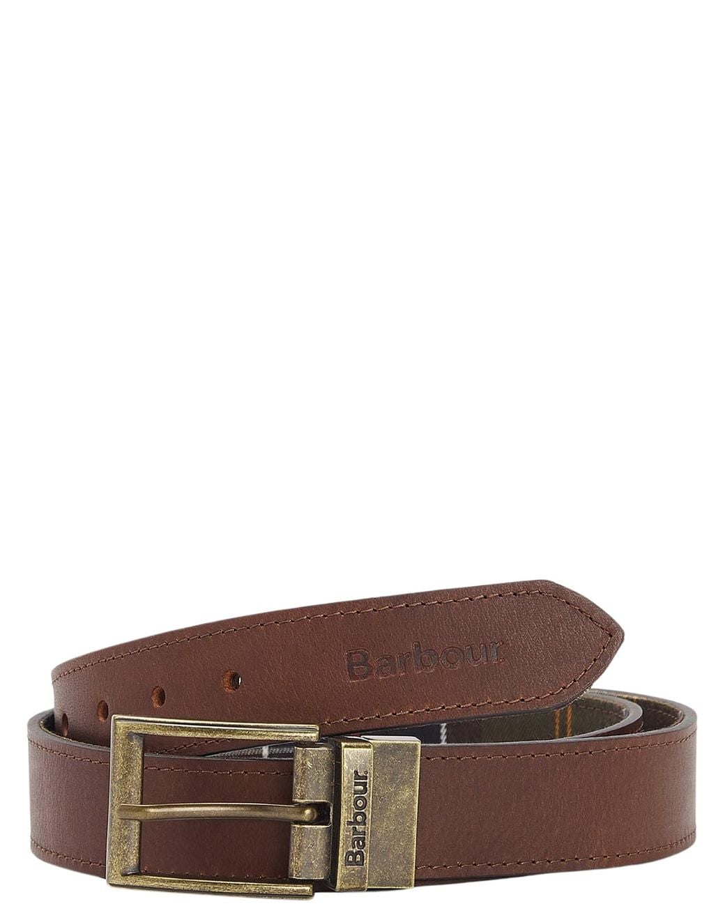 Barbour Brown Reversible Leather Belt for men