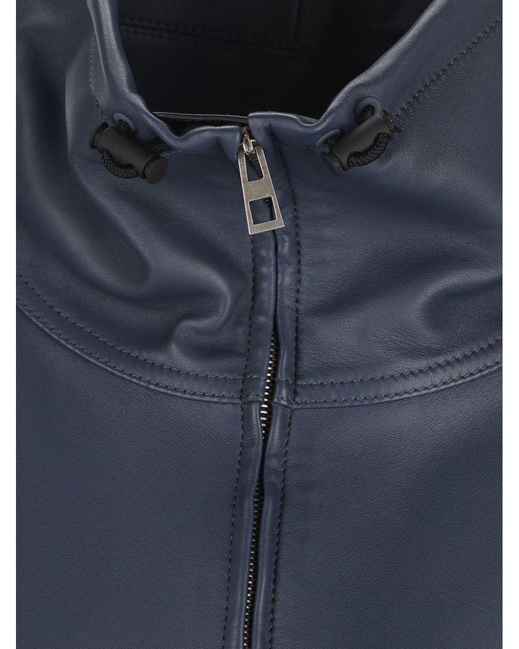 Loewe Blue Leather Jacket