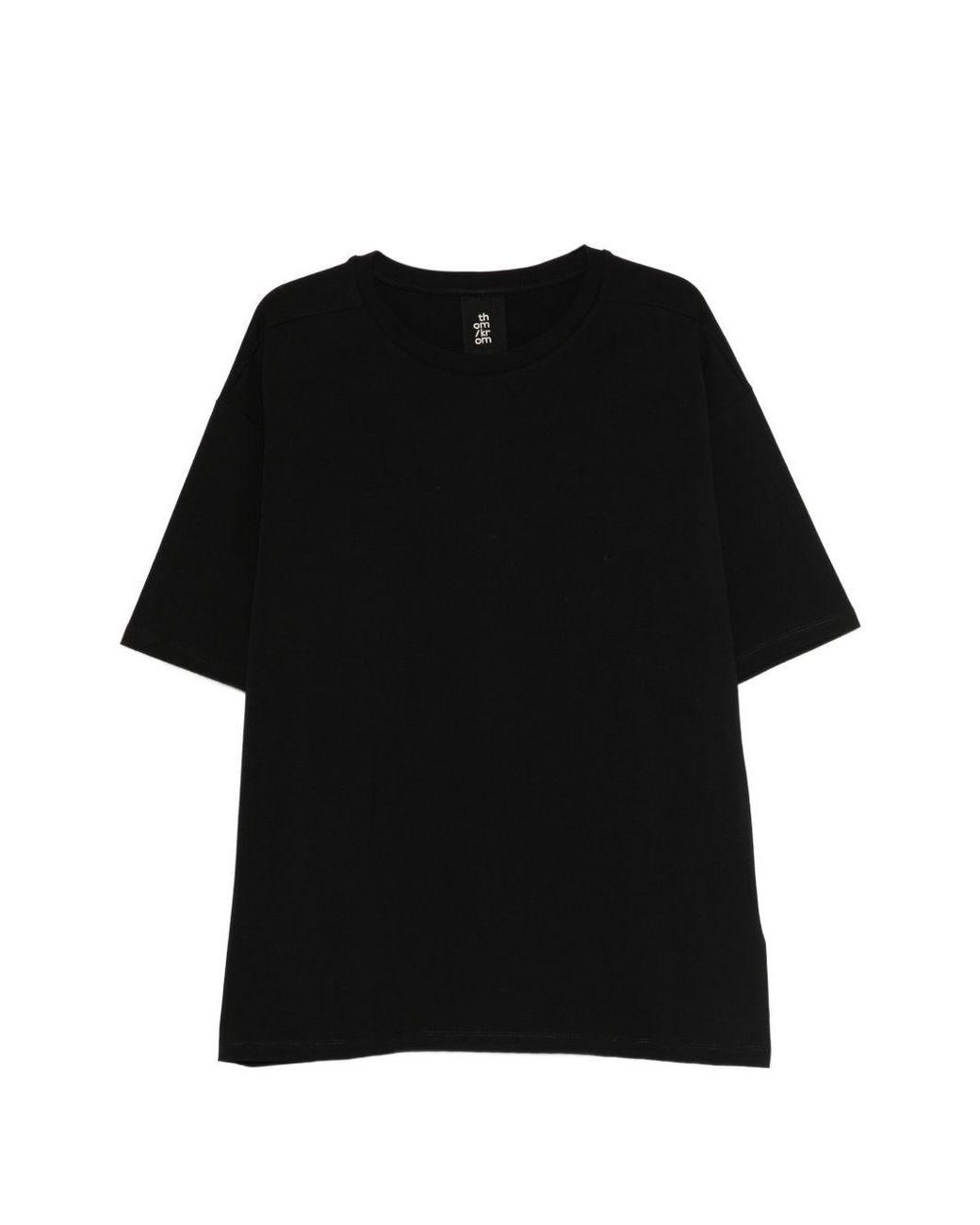 Thom Krom Black T-Shirt With Back Print for men