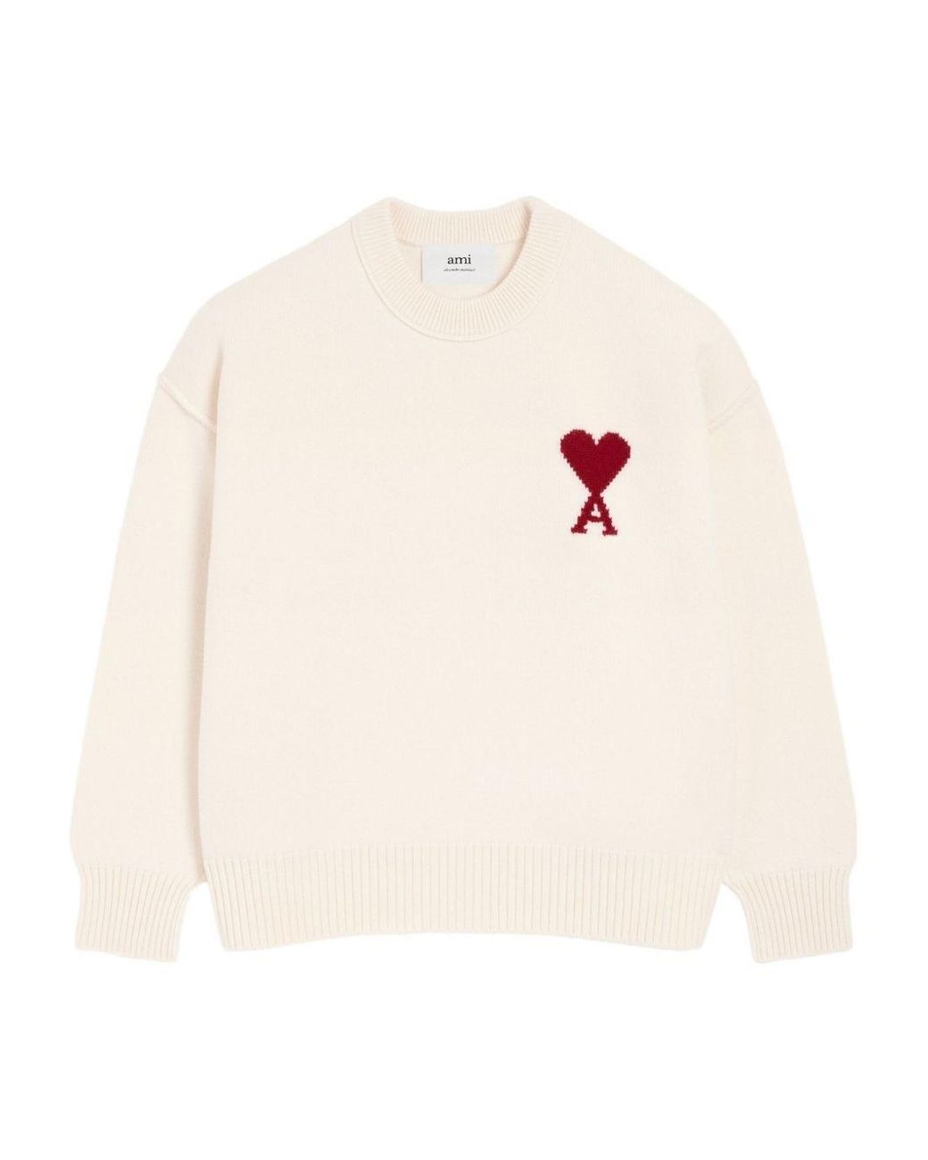 AMI White Ami De Coeur Jersey for men