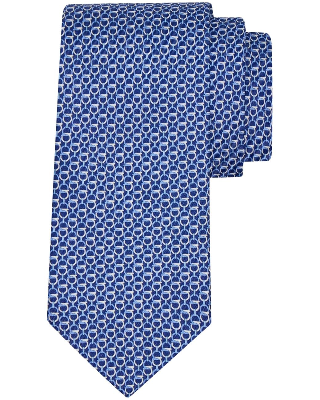 Ferragamo Blue Chapeau Tie By for men