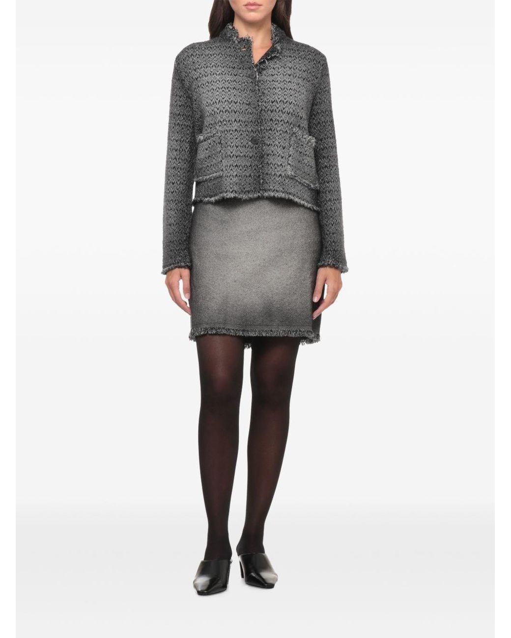 Avant Toi Black Wool Crewneck Jacket