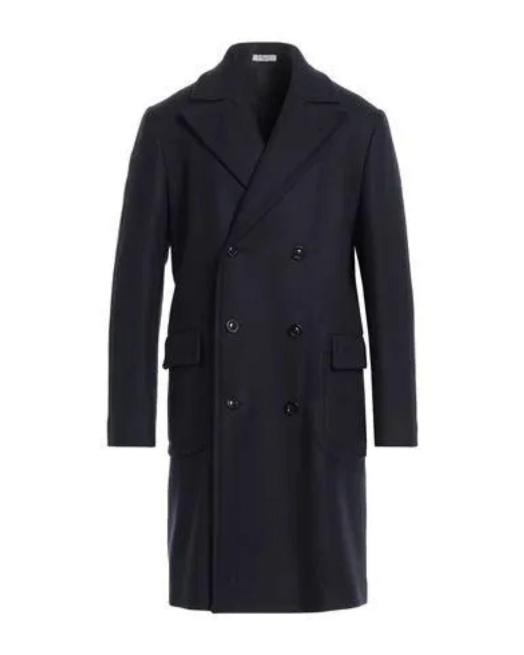 Boglioli Blue Wool Buttoned Coat for men
