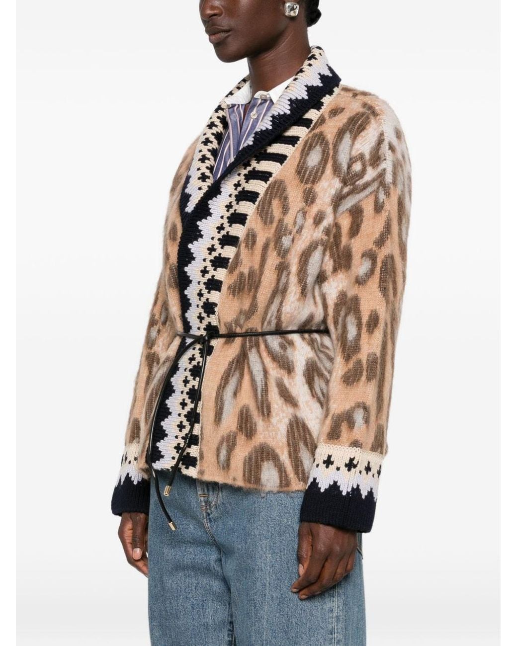 Forte_forte Brown Wool Oversized Cardigan