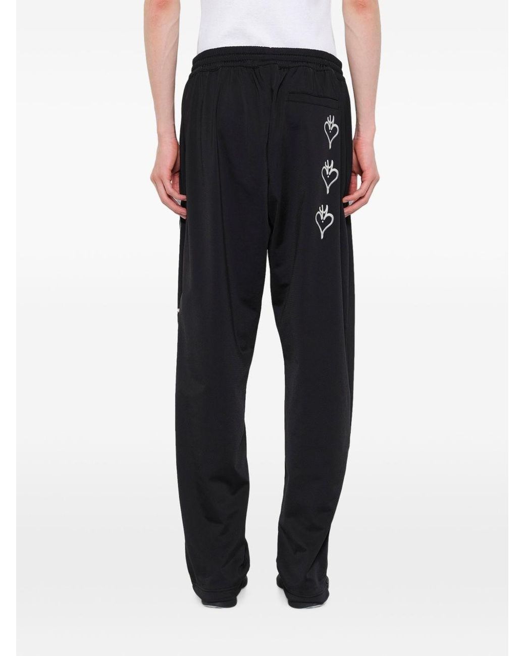 Y-3 Blue Logo Trackpants for men