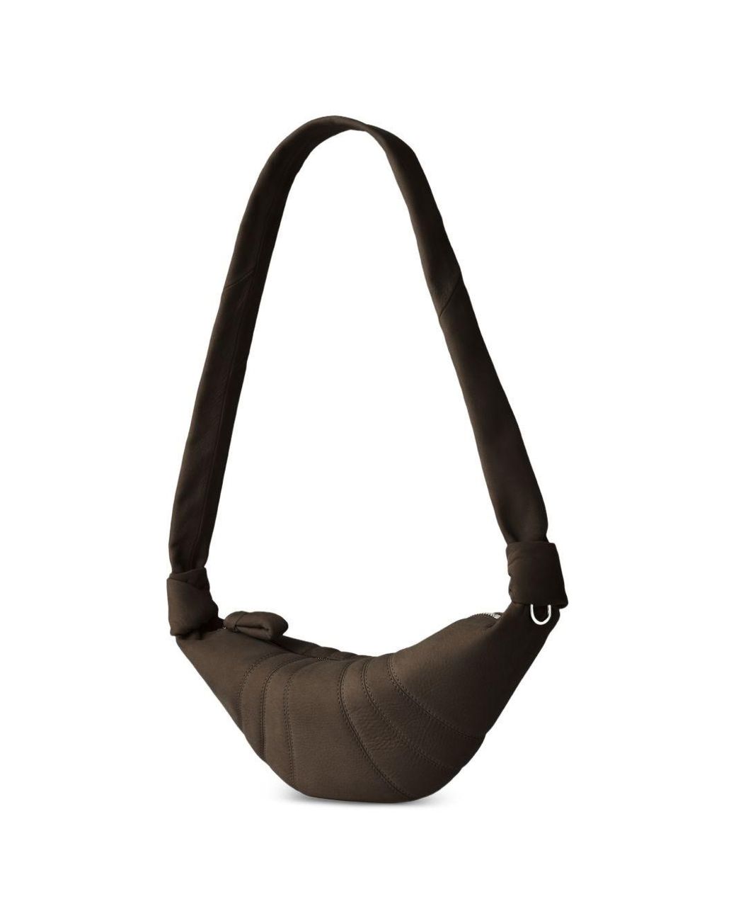 Lemaire Black Croissant Small Leather Shoulder Bag