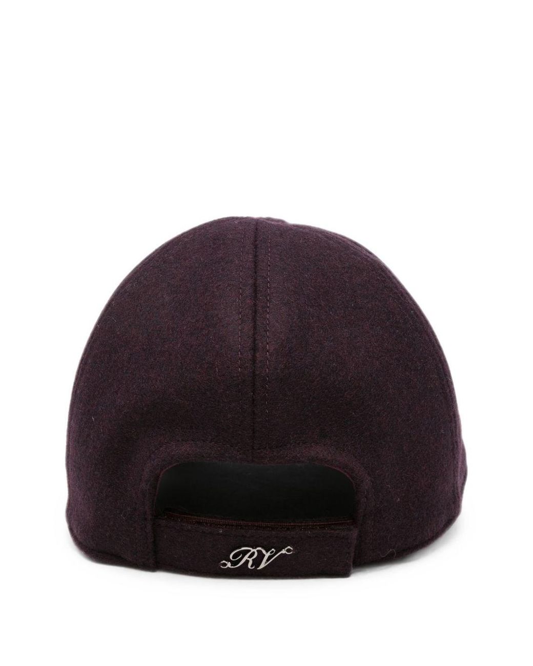 Roger Vivier Red Rv Flower Strass Baseball Cap