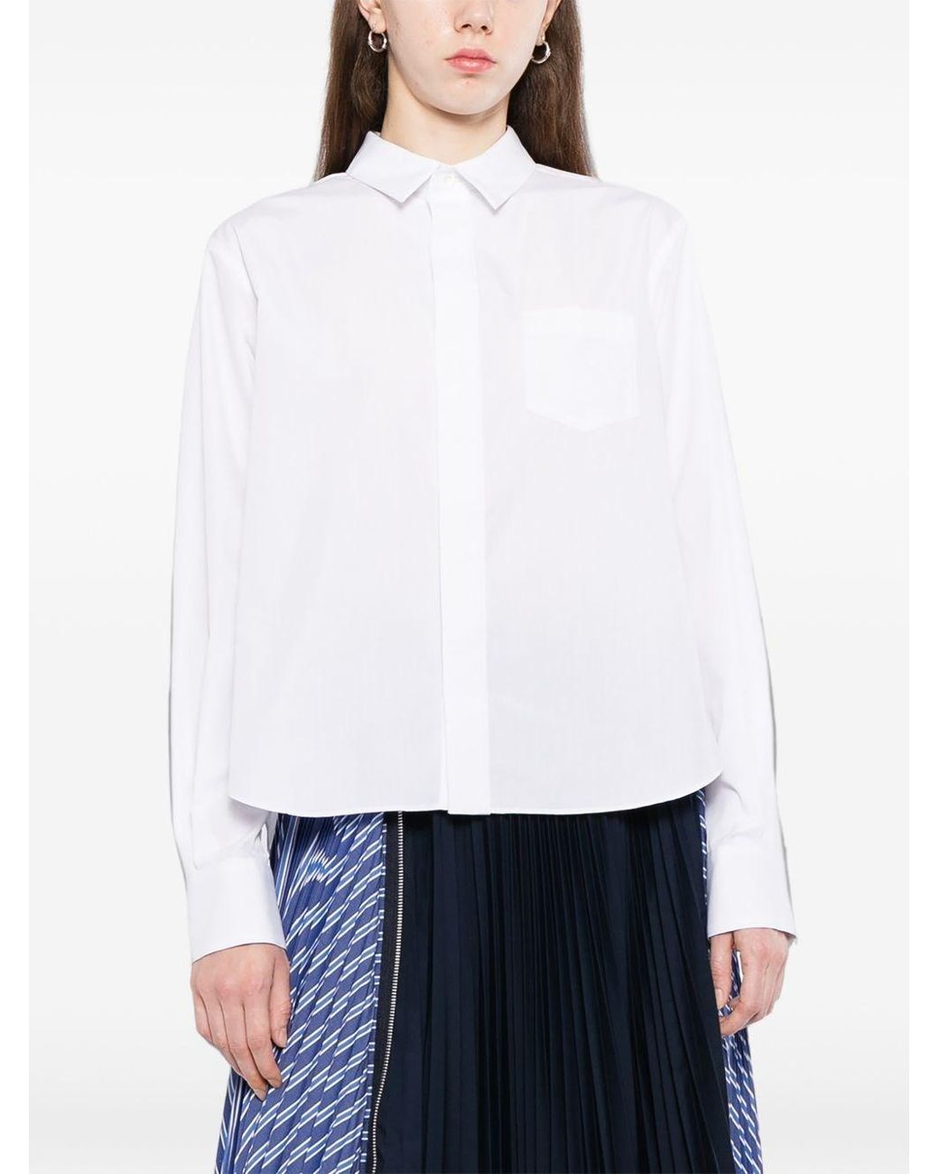 Sacai White Cotton Shirt