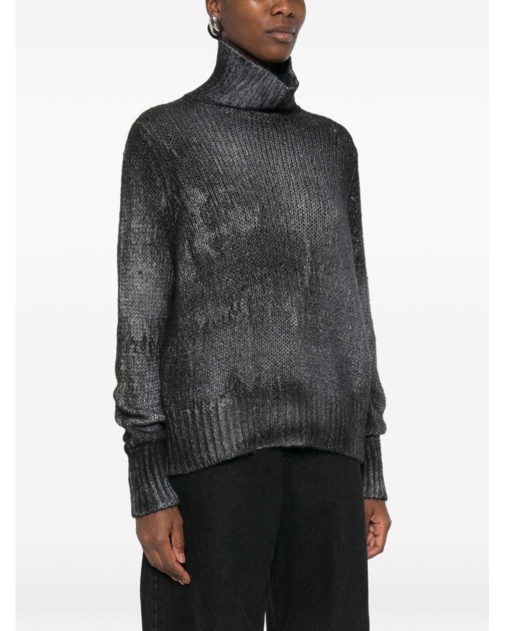 Avant Toi Black Cahsmere Turtke-Neck Jumper