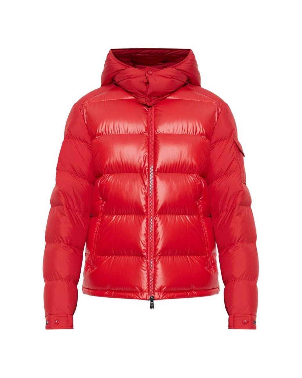 Moncler Red Maya Short Down Jacket for men