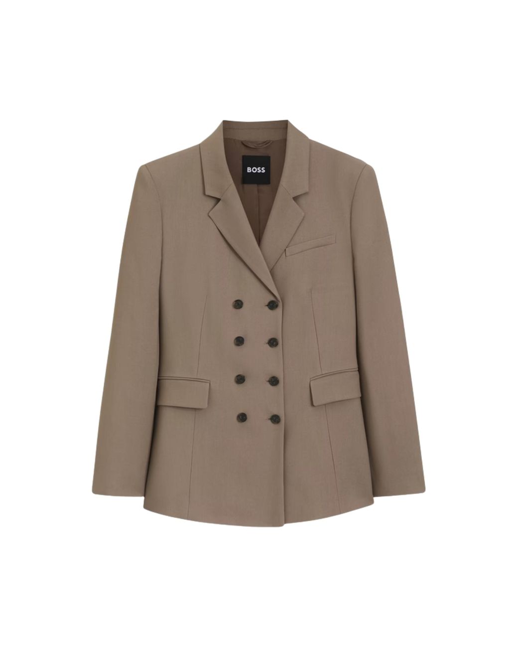 Boss Brown Double-Breasted Blazer