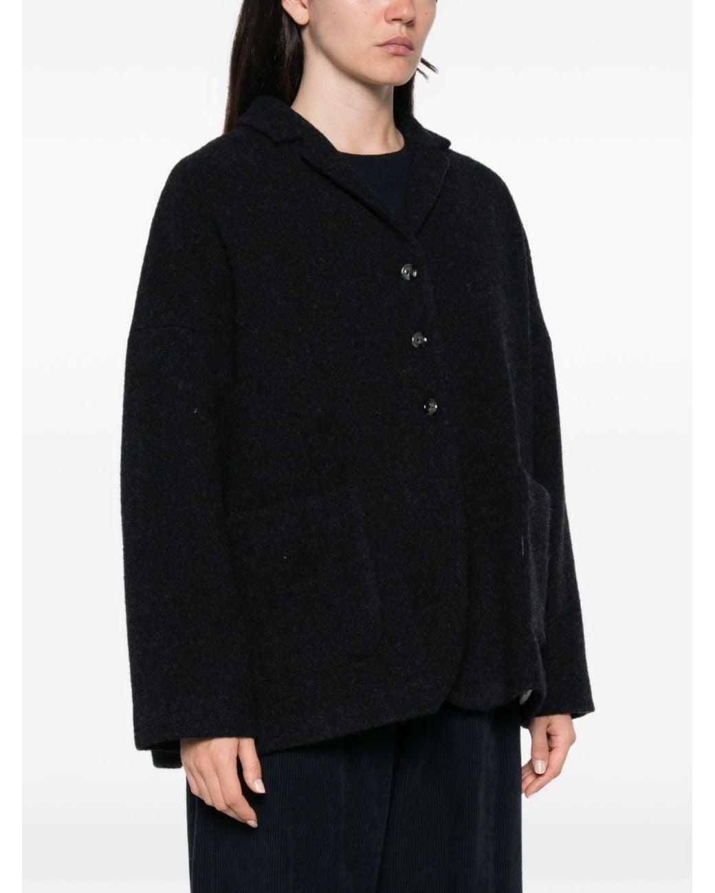 Apuntob Black Wool Jacket