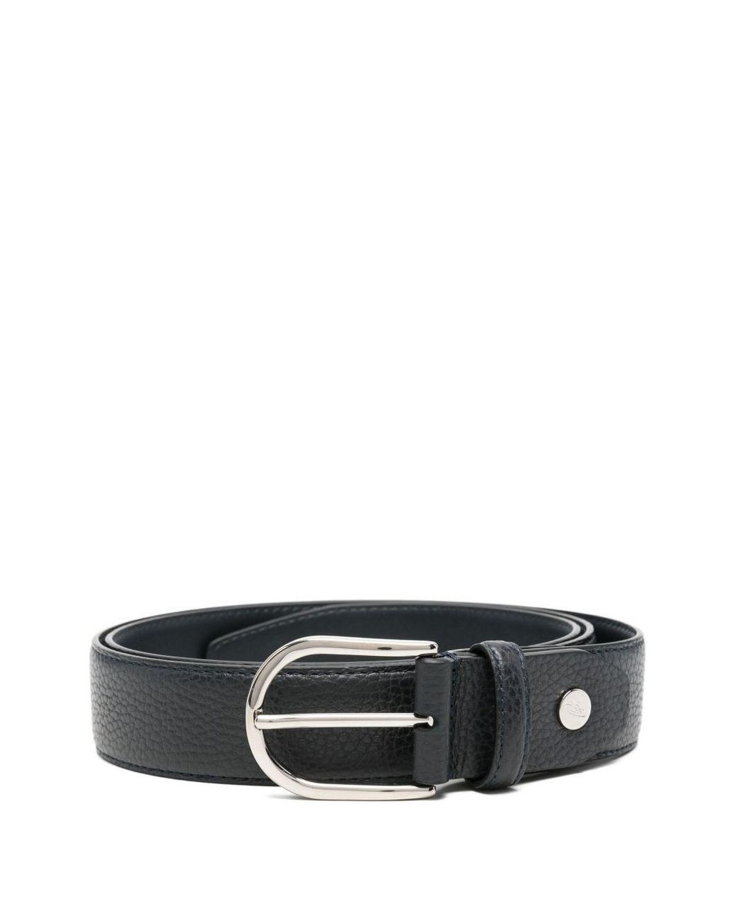 Brioni Black Leather Belt for men