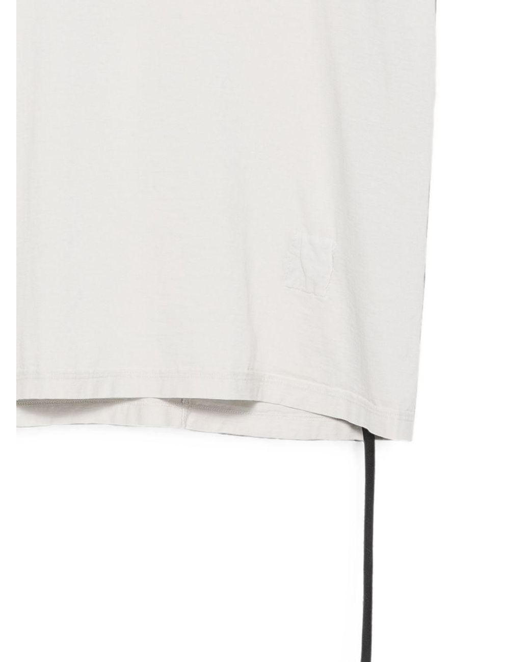 Rick Owens White Cotton T-Shirt