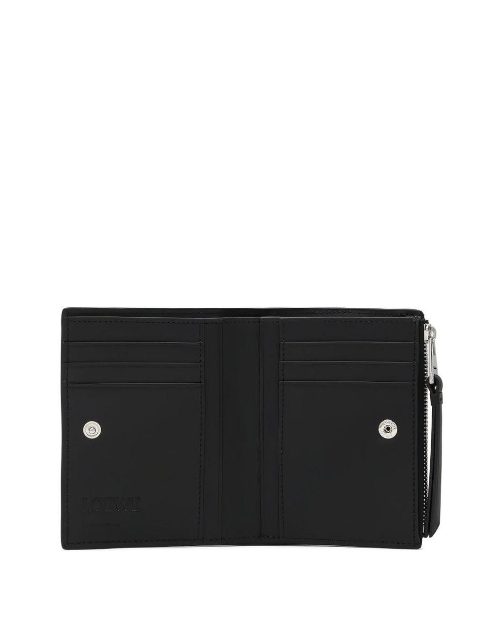 Loewe Black Puzzle Edge Slim Leather Wallet for men