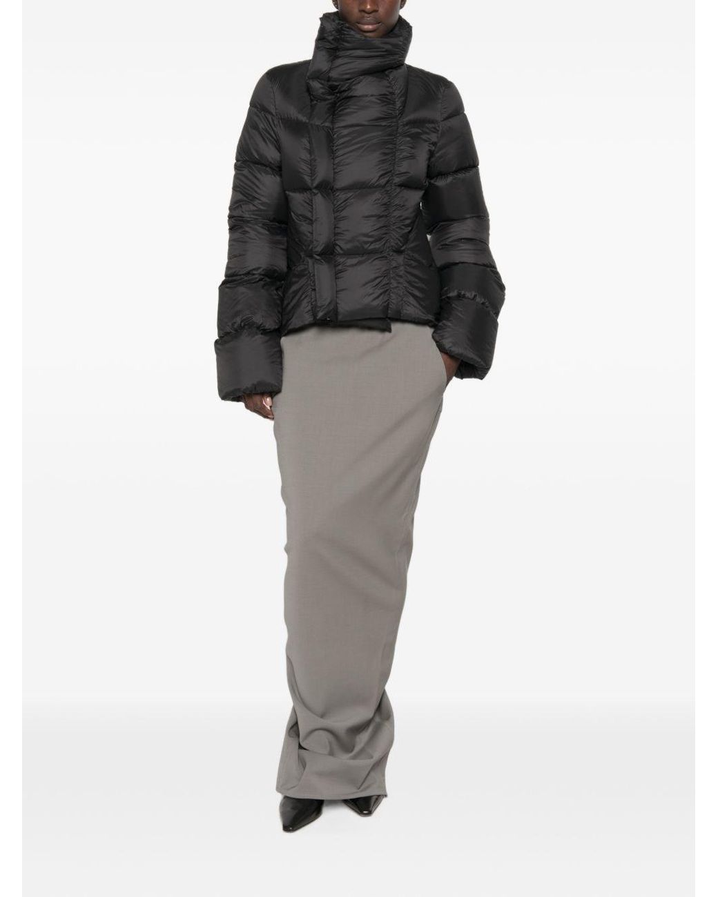 Rick Owens Black Short Down Jacket