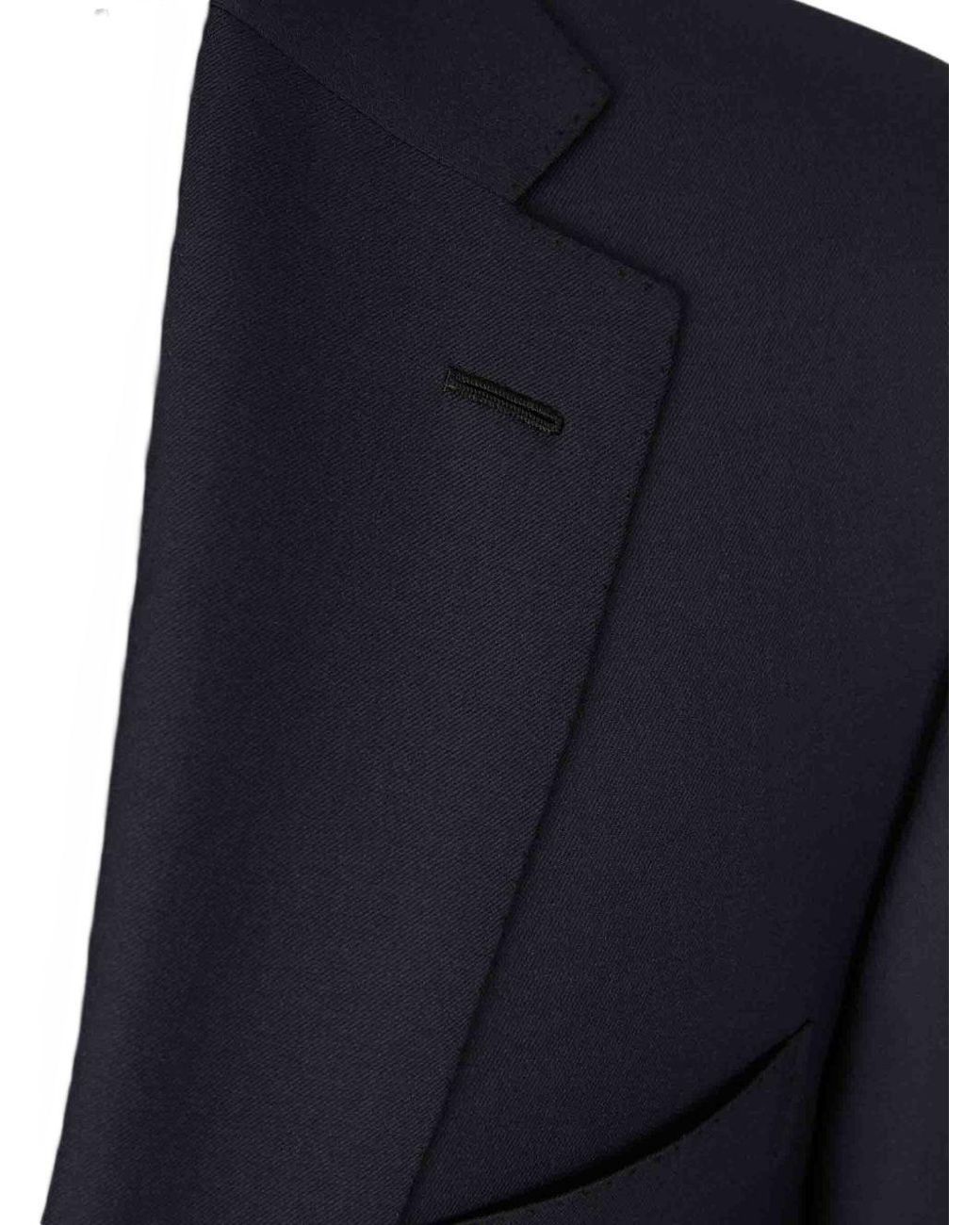 Brioni Blue Wool Single-Breasted Suit for men