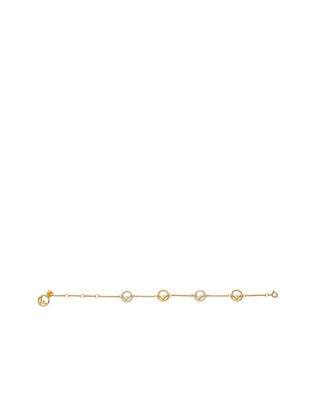 Fendi White F Is Bracelet
