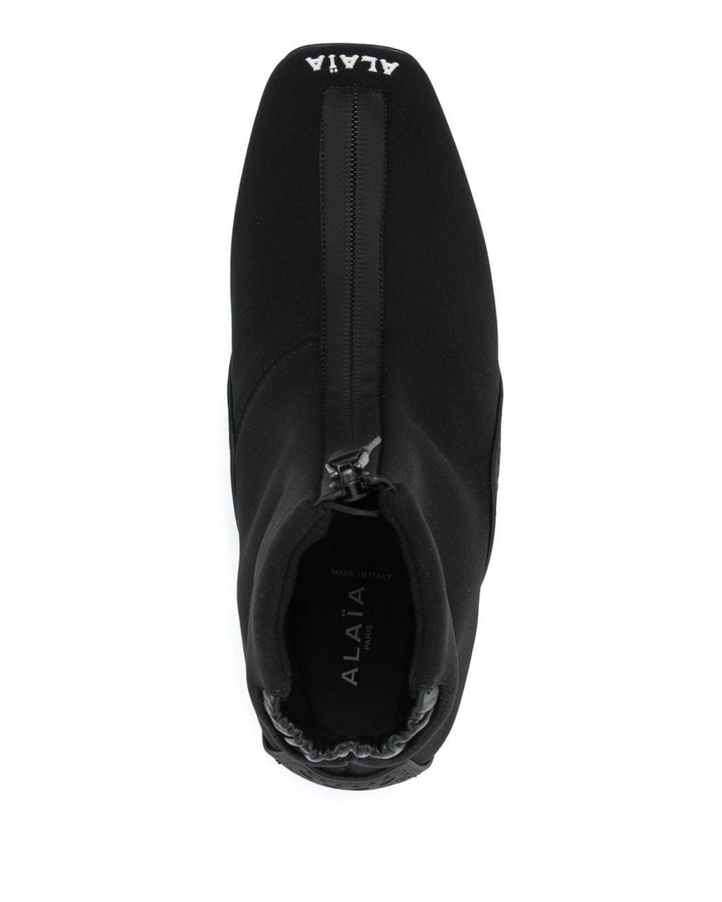 Alaïa Black Zipped Ankle Sneakers