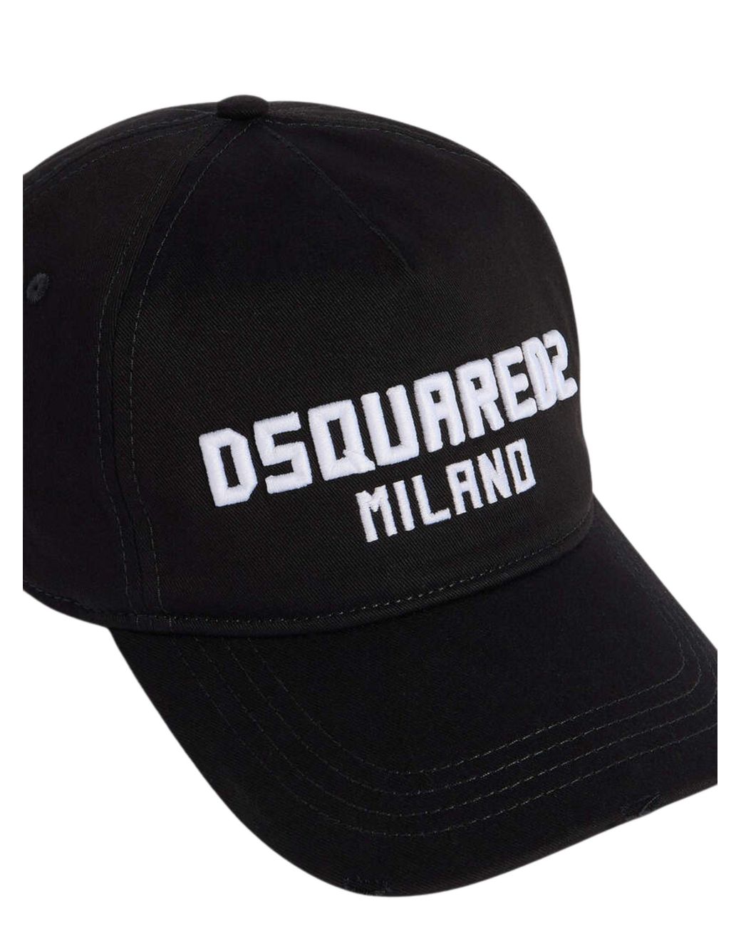 Disquared2 Milano Patch Hat di DSquared² in Black da Uomo