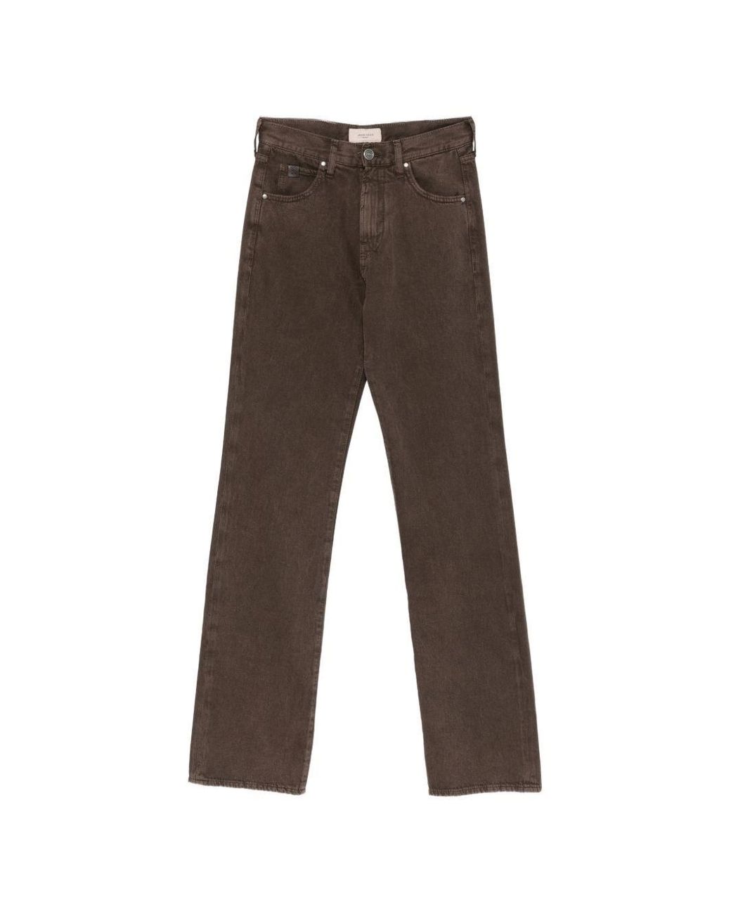 Jacob Cohen Brown Straight Denim Jeans By