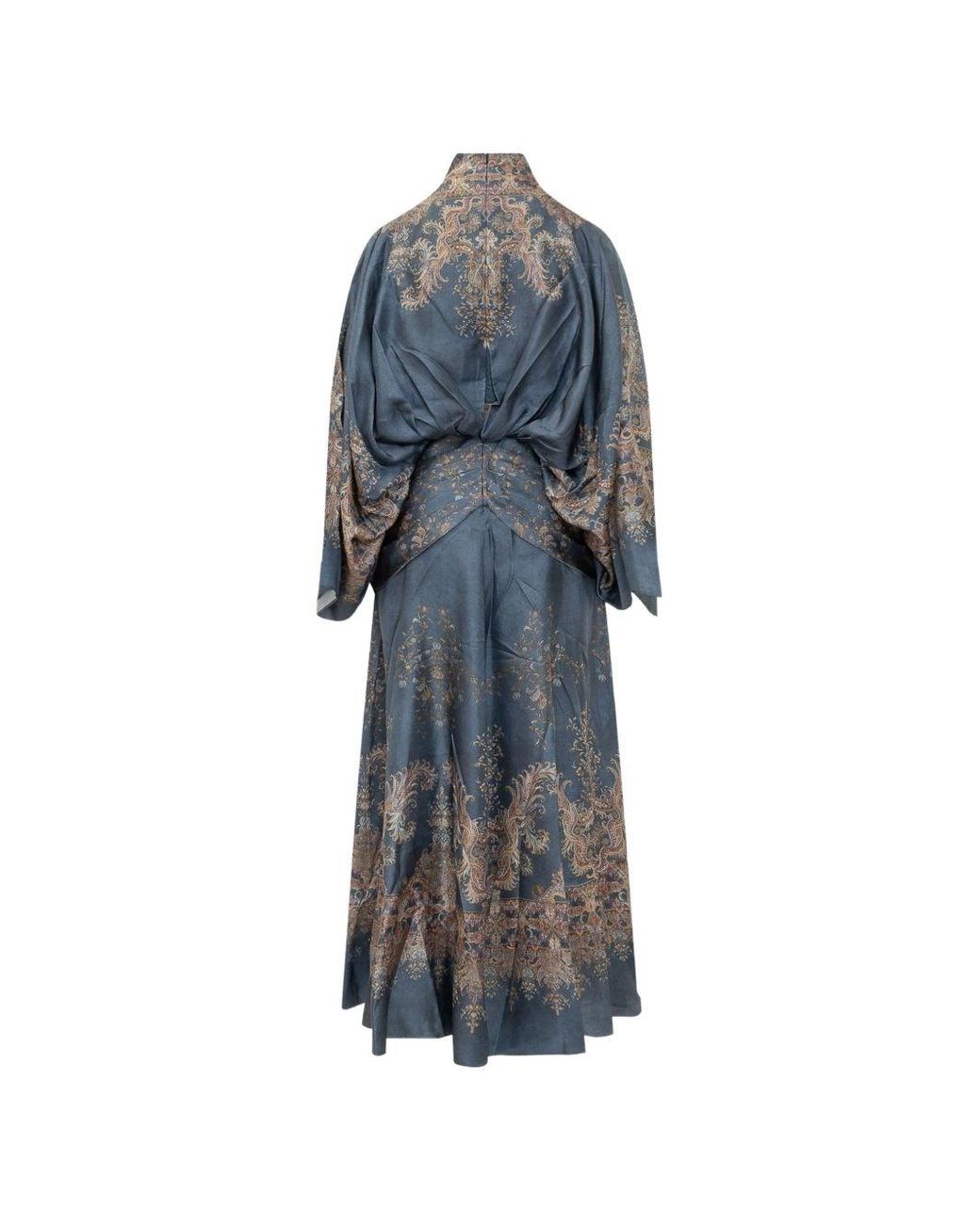 Zimmermann Blue Valiant Silk Long Dress
