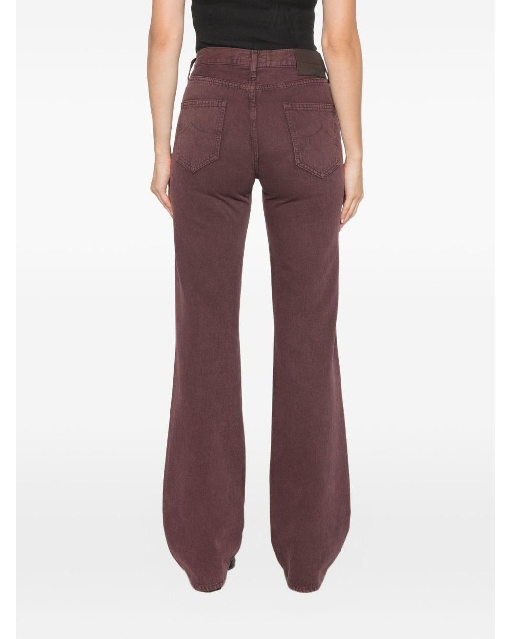 Jacob Cohen Purple Straight Denim Jeans