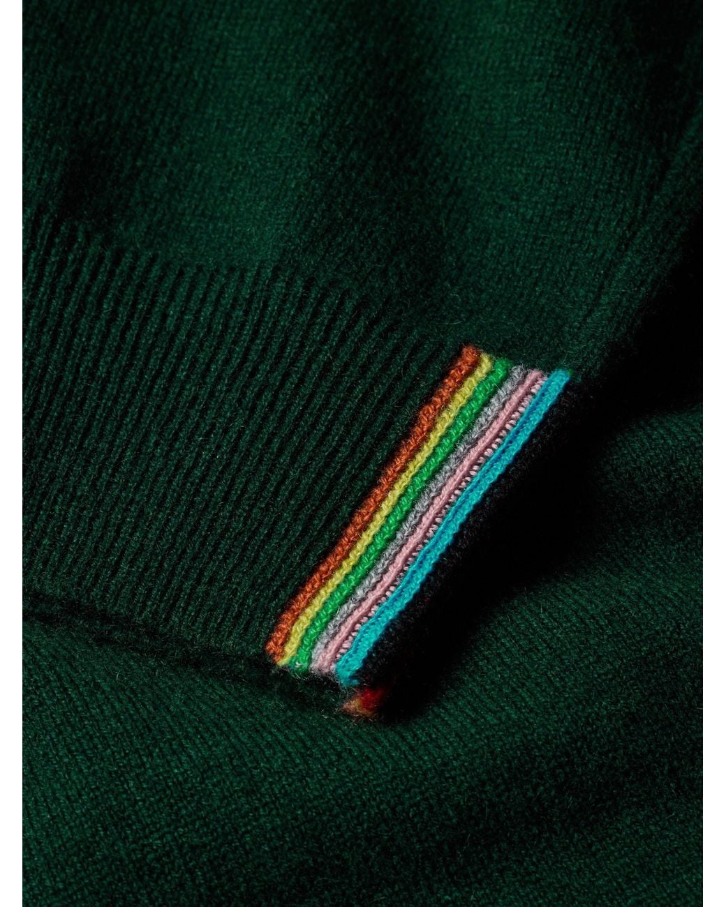 Paul Smith Green Cashmere Sweater for men
