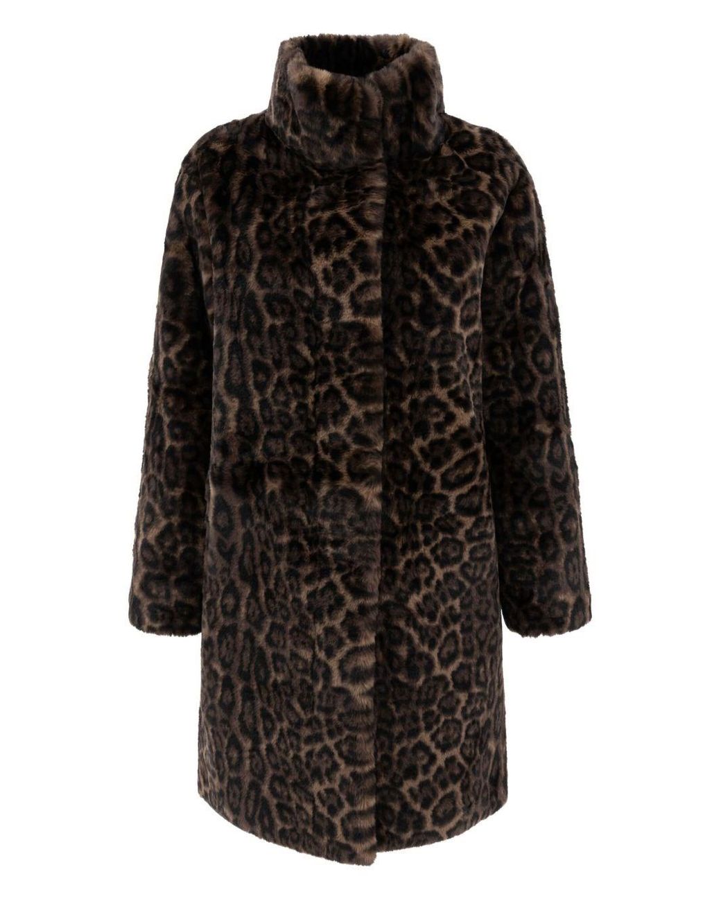 Apparis Black Blair Leopard Coat