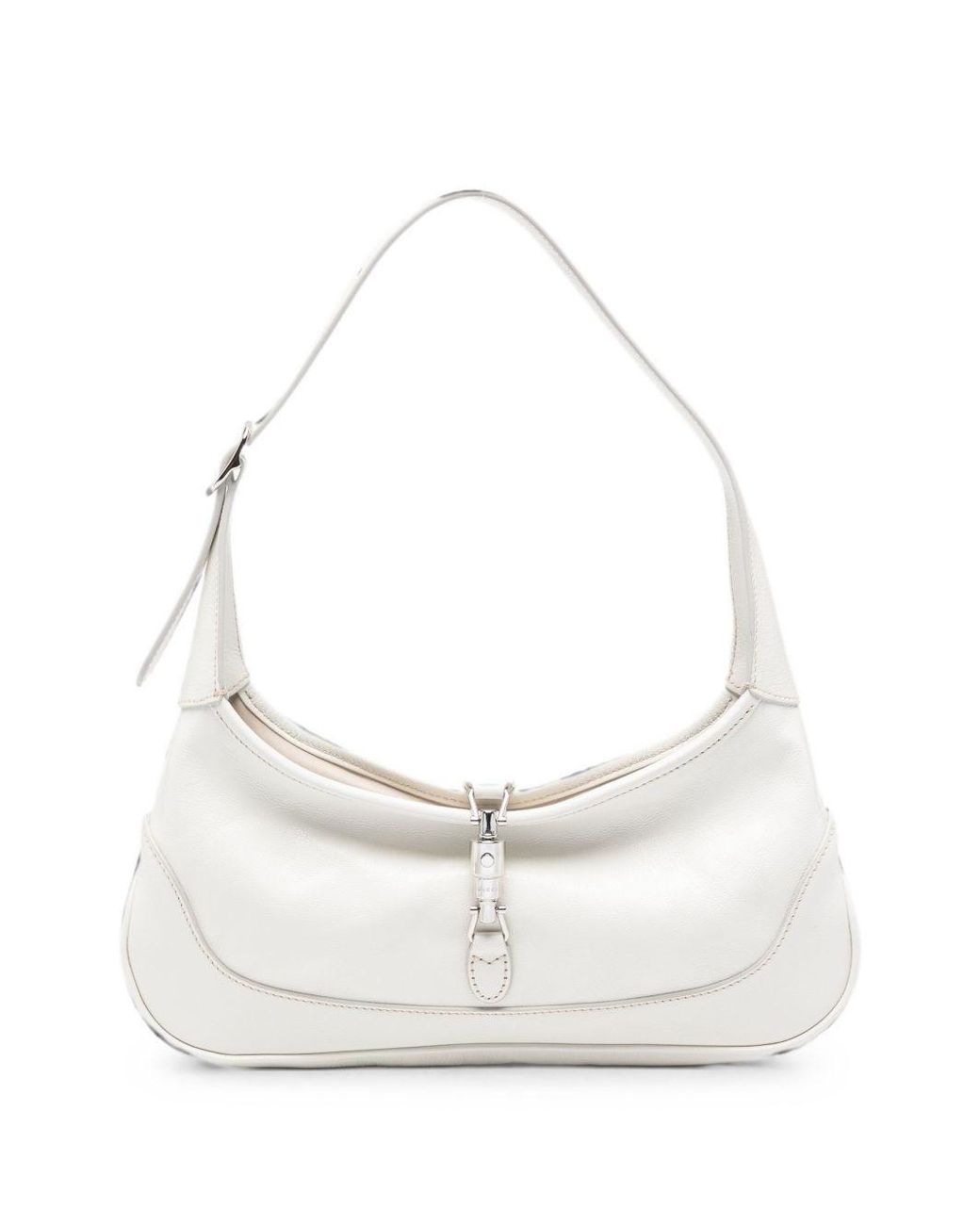 Gucci White Jackie Slim Small Shoulder Bag