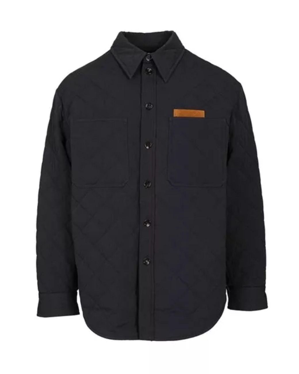 Bottega Veneta Blue Quilted Overshirt for men