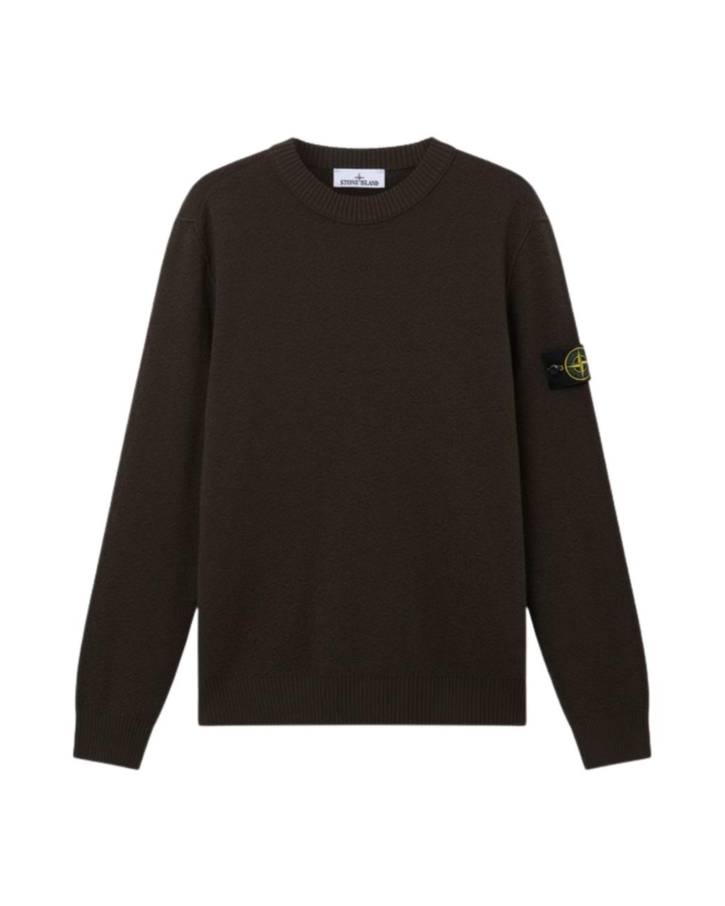 Stone Island Black Wool Sweater for men