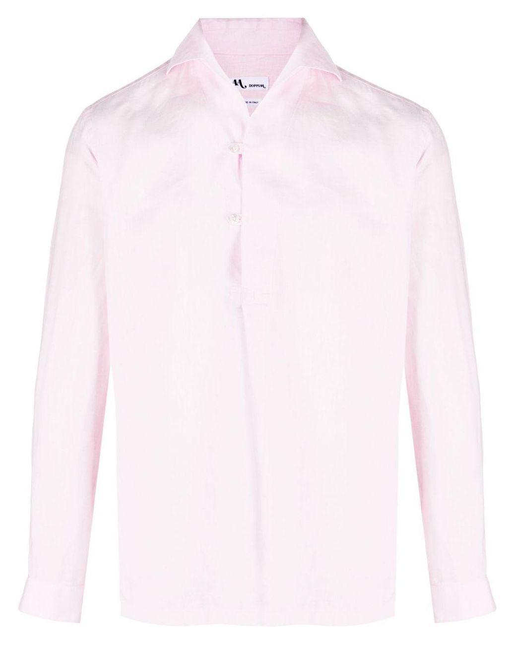 Doppiaa Pink Linen Shirt for men