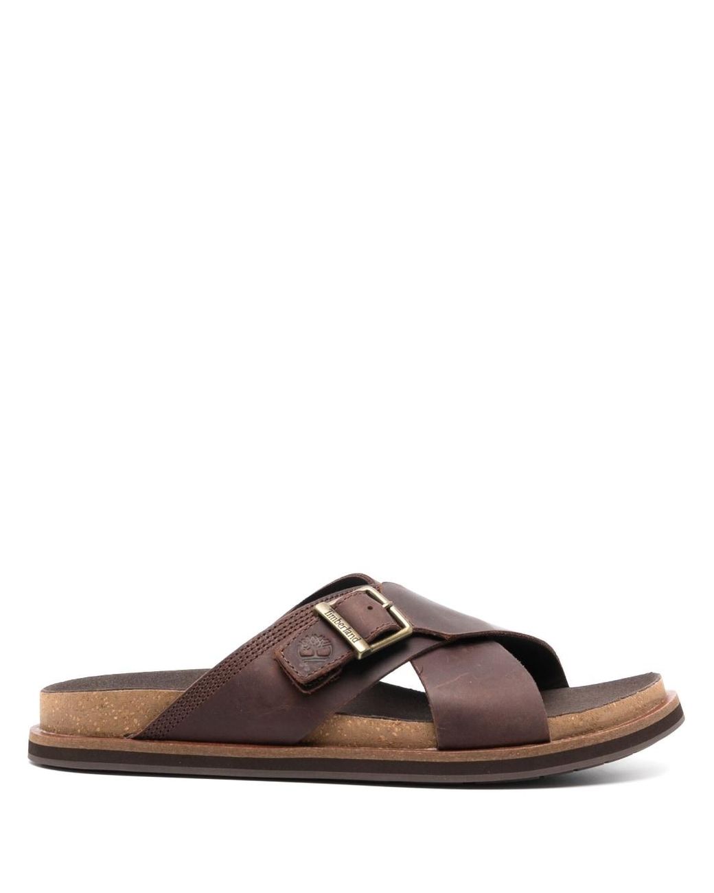 Men's leather clearance sandals timberland