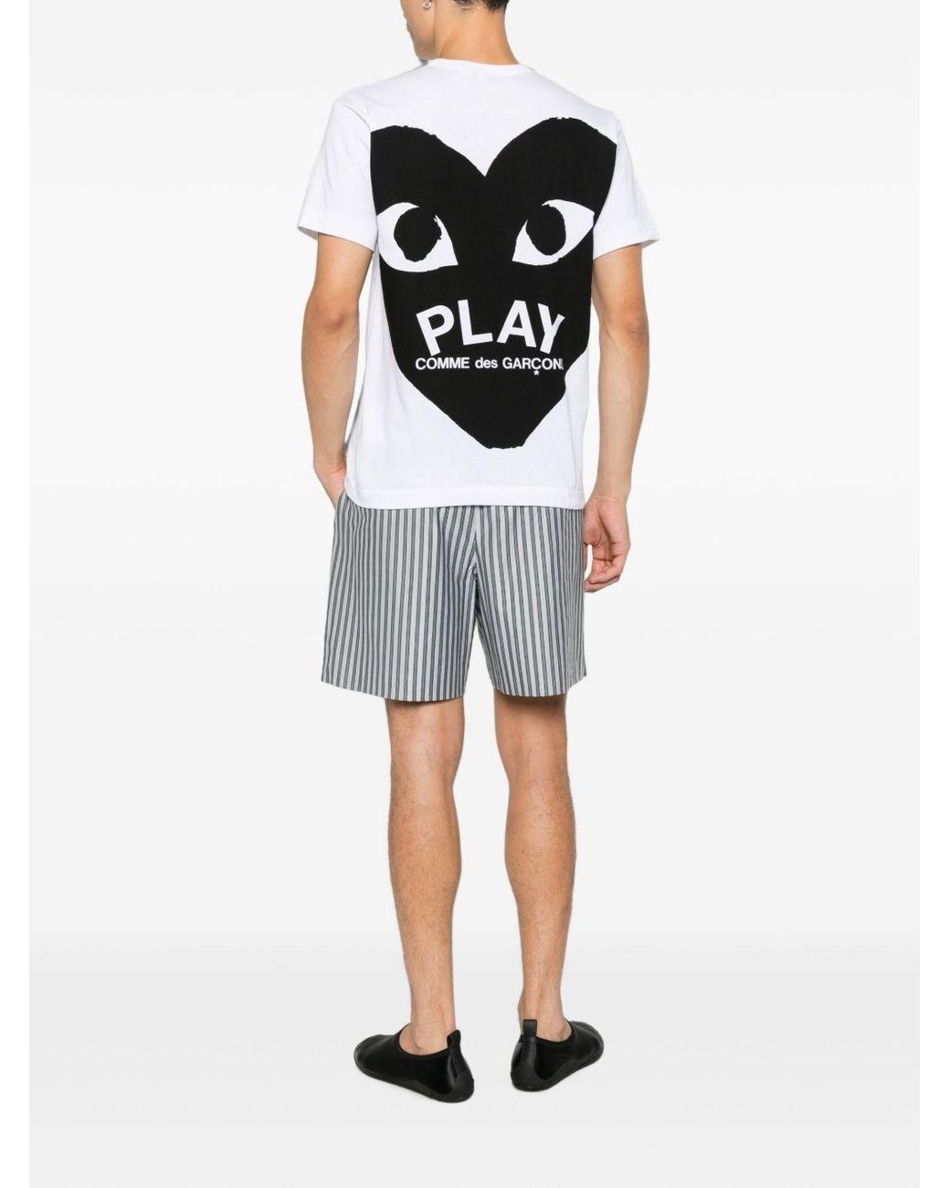 COMME DES GARÇONS PLAY White Heart Cotton T-Shirt for men